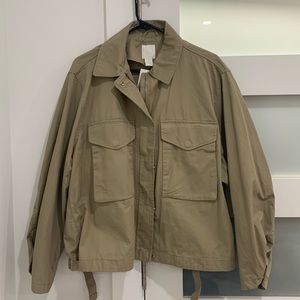 Boxy twill jacket